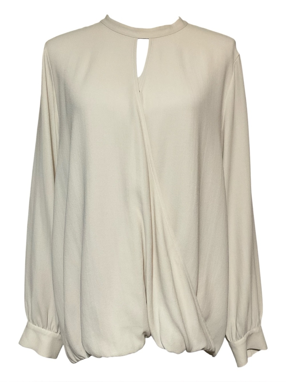 Eileen Fisher Faux Wrap Silk Top Size‎ M